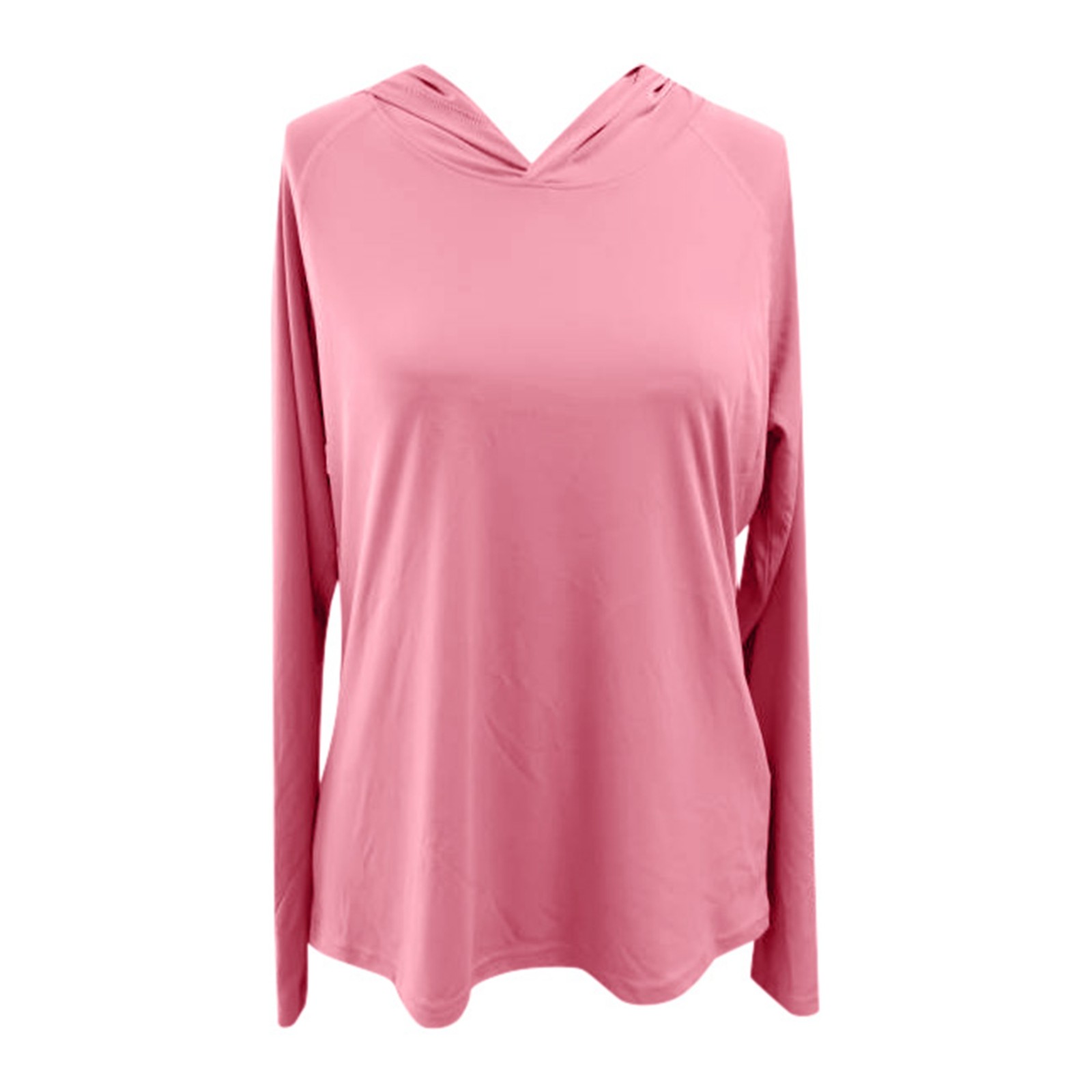 thumbnail image 4 of Camiseta informal con capucha para mujer - Top de manga larga para primavera/otoño - Protección solar UPF 50+, cintura ajustada, 4 of 4